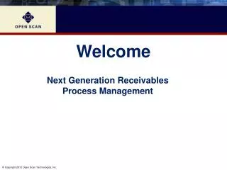 Next Generation Receivables Process Management