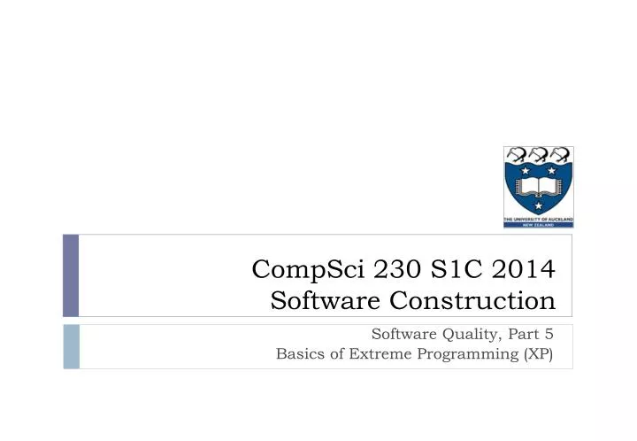 compsci 230 s1c 2014 software construction