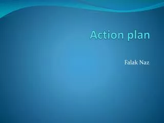 Action plan