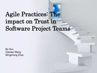 Agile Practices: The impact on Trust in Software Project Teams