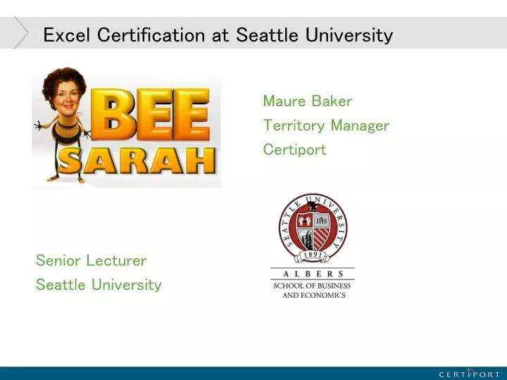 excel certification at seattle university