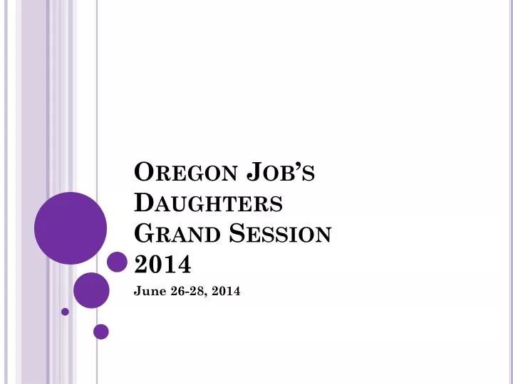oregon job s daughters grand session 2014