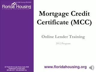 Online Lender Training 2012 Program