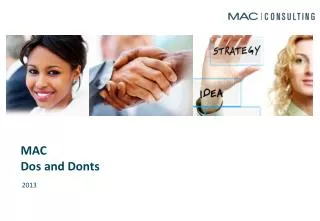 MAC Dos and Donts