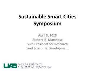Sustainable Smart Cities Symposium