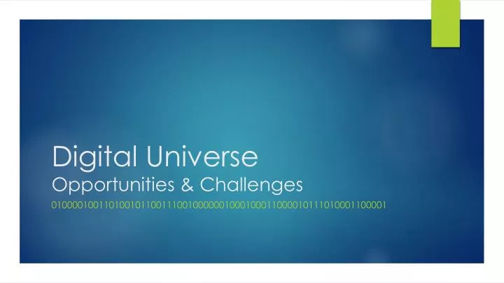 digital universe opportunities challenges