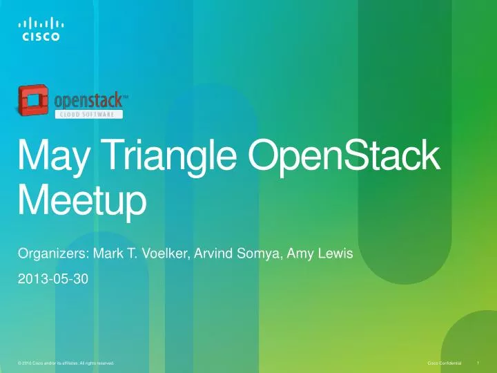 may triangle openstack meetup