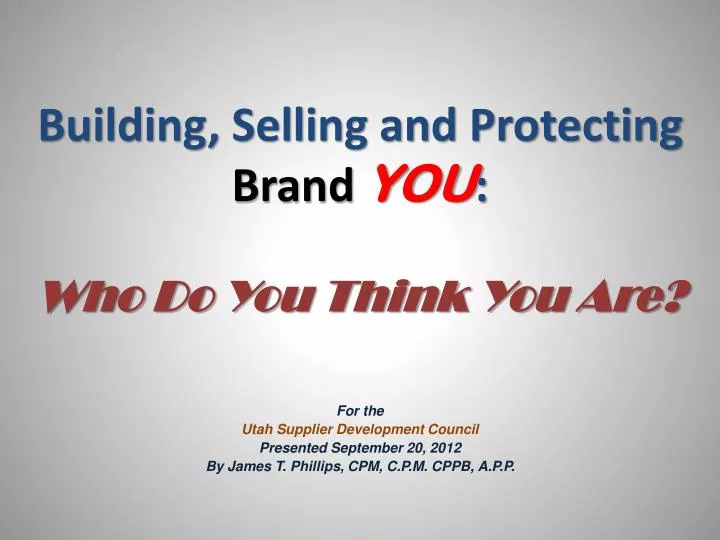 building selling and protecting brand you