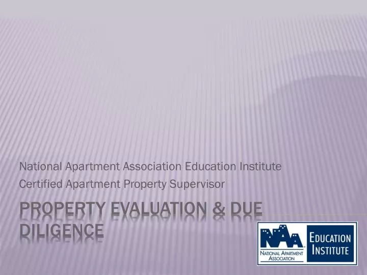 national apartment association education institute certified apartment property supervisor