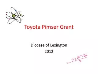 Toyota Pimser Grant