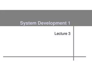 system development 1