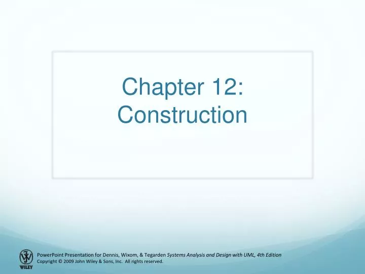 chapter 12 construction