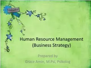 Human Resource Management (Business Strategy)