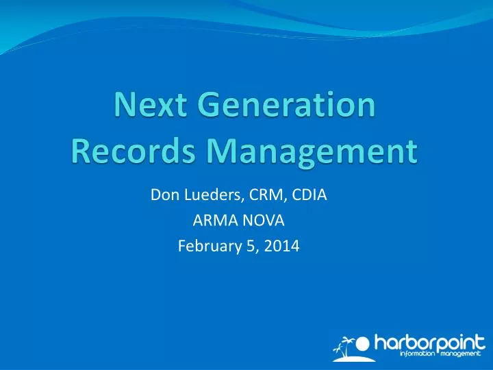 next generation records management