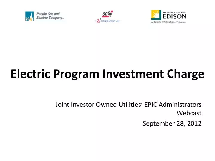 electric program investment charge