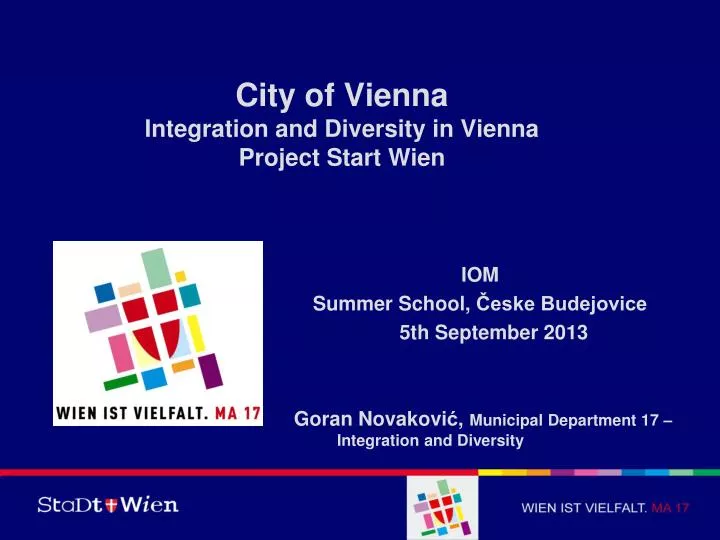 city of vienna integration and diversity in vienna project start wien