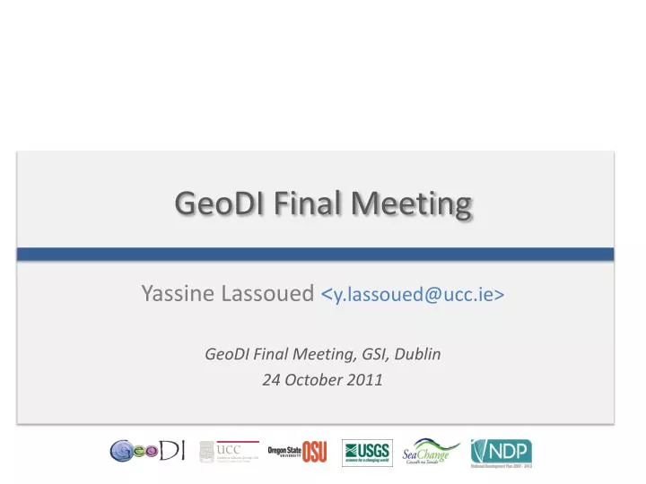 geodi final meeting