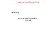 Corporate Social Responsibility - slide 1