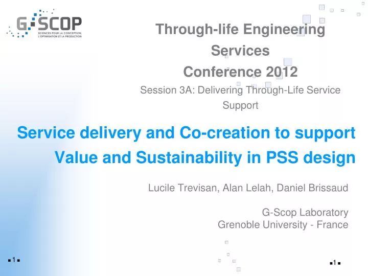 service delivery and co creation to support value and sustainability in pss design