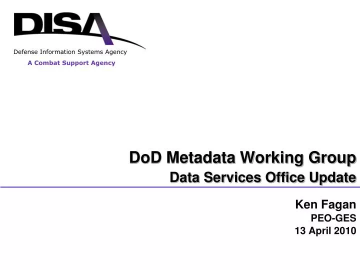 dod metadata working group data services office update