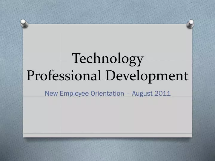 technology professional development