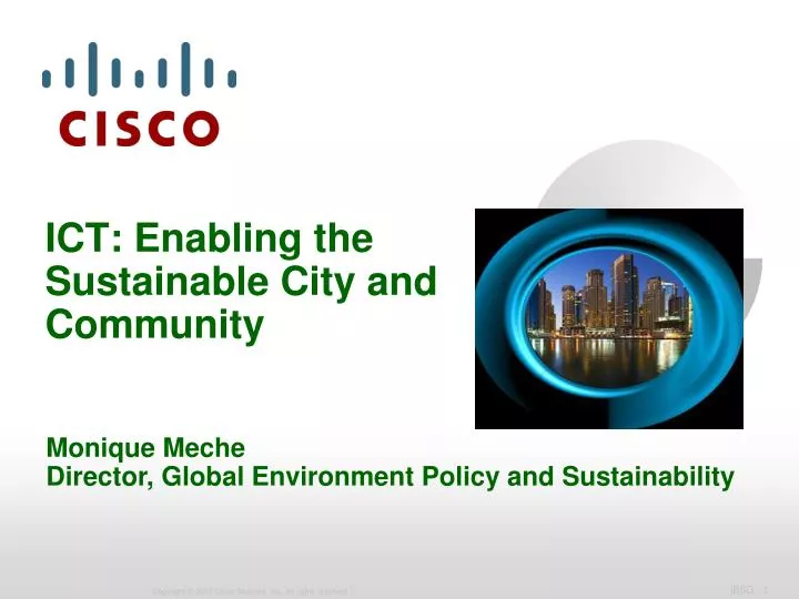 ict enabling the sustainable city and community