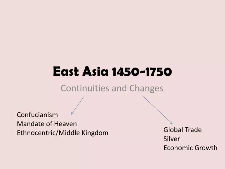east asia 1450 1750