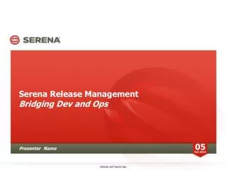 Serena Release Management Bridging Dev and Ops