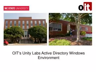 OIT's Unity Labs Active Directory Windows Environment
