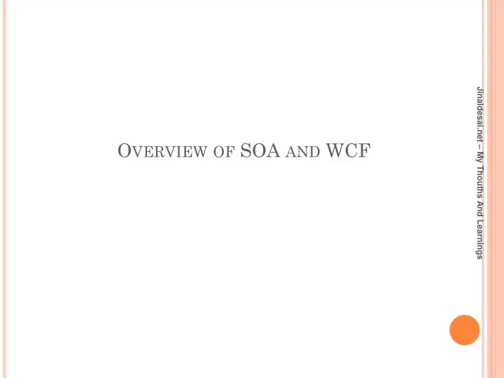 overview of soa and wcf