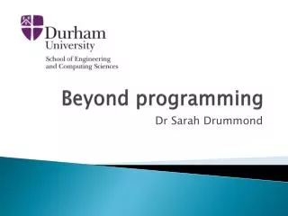 Beyond programming