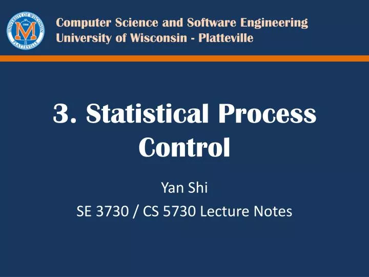 3 statistical process control