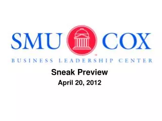 Sneak Preview April 20, 2012