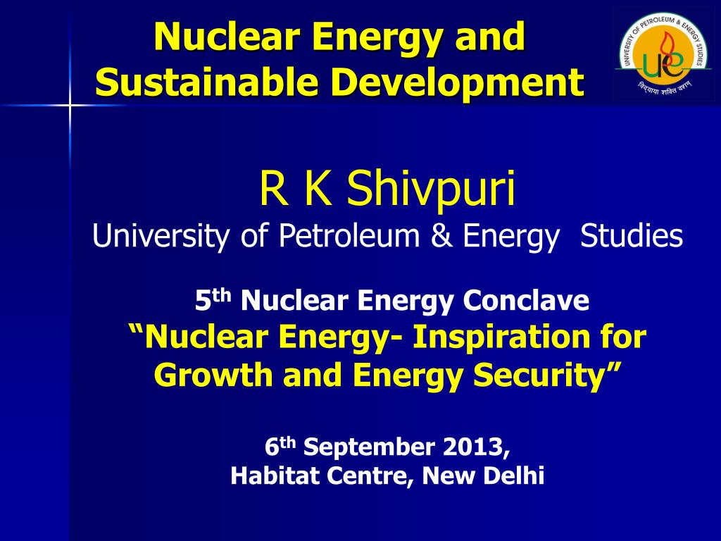 PPT - Nuclear Energy and Sustainable Development PowerPoint ...