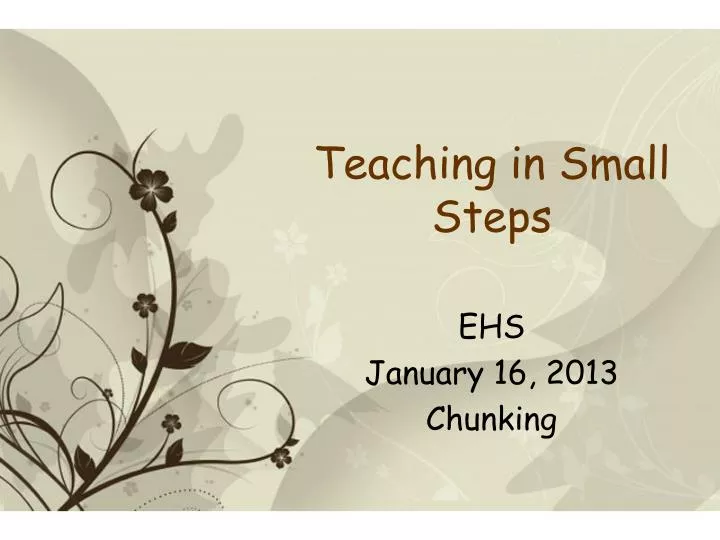 ehs january 16 2013 chunking