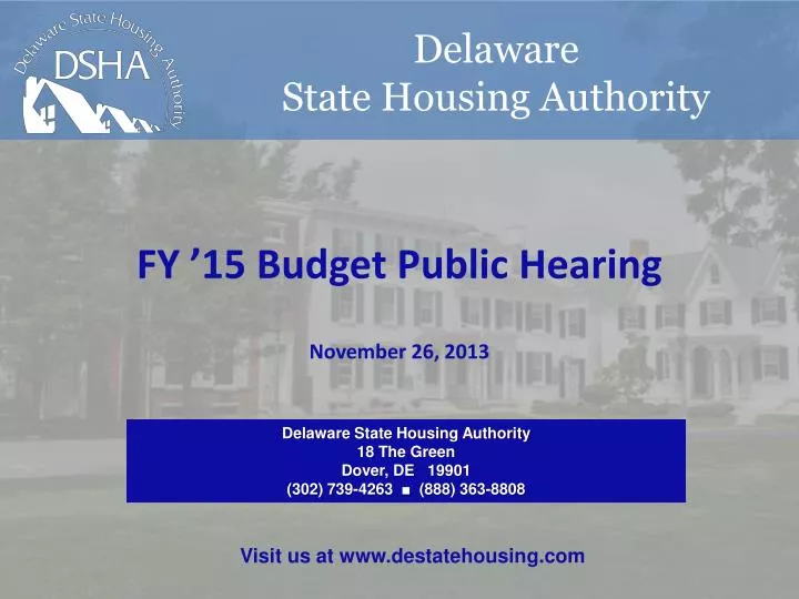 delaware state housing authority 18 the green dover de 19901 302 739 4263 888 363 8808