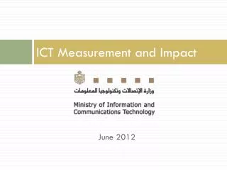 ICT Measurement and Impact