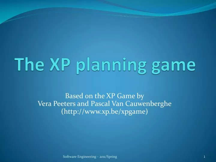 the xp planning game