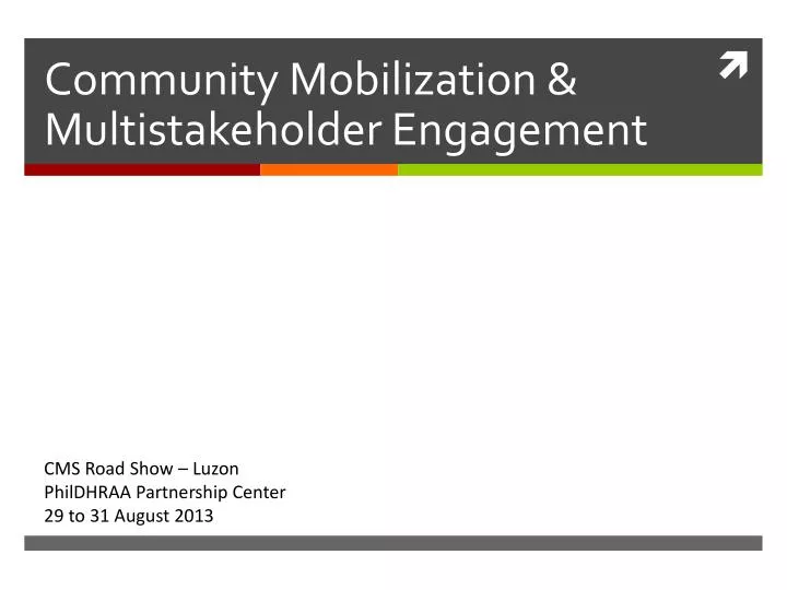 community mobilization multistakeholder engagement
