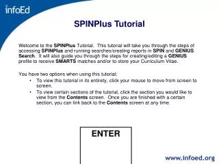 SPINPlus Tutorial