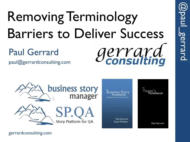 removing terminology barriers to deliver success