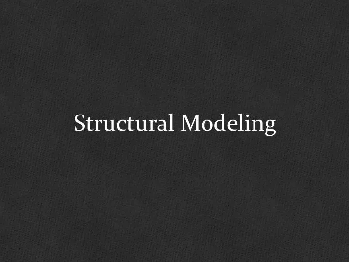 structural modeling