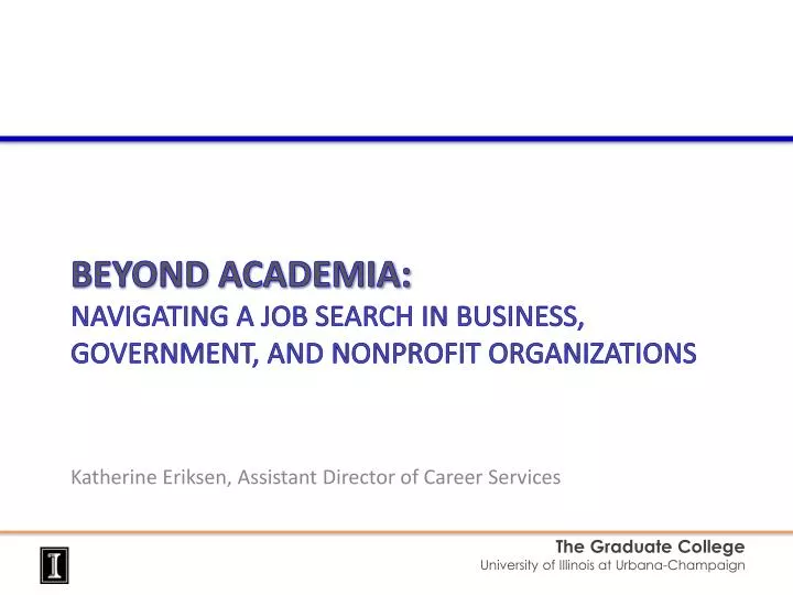 beyond academia navigating a job search in business government and nonprofit organizations