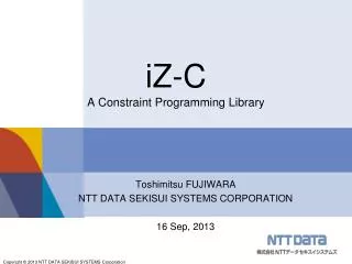 iZ-C A Constraint Programming Library