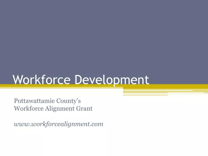 workforce development