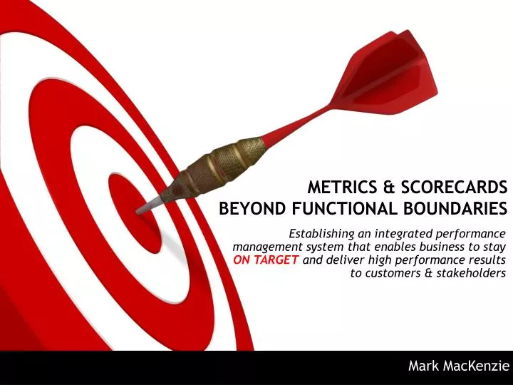 metrics scorecards beyond functional boundaries