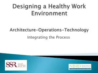 Designing a Healthy Work Environment Architecture-Operations-Technology