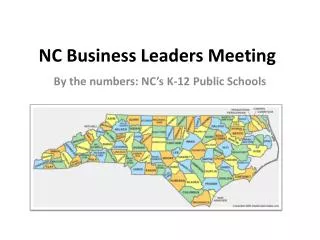 NC Business Leaders Meeting