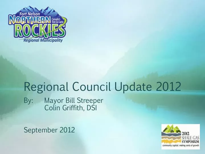 regional council update 2012