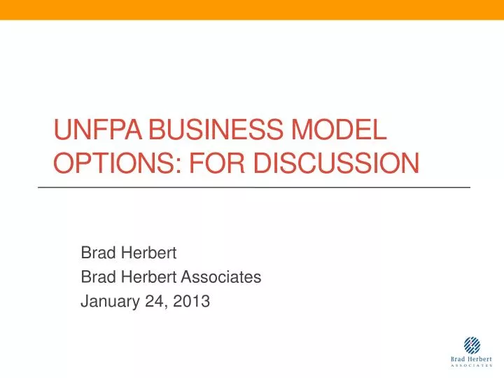 unfpa business model options for discussion